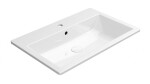 GSI - KUBE X keramické umyvadlo zápustné 70x46cm, bílá ExtraGlaze 9437111