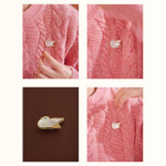 Perleťová brož ve tvaru holubice, Zlatá