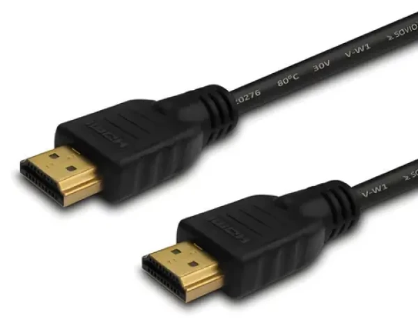 HDMI kabel CL-196 3m černá / Kabel HDMI / 4K 4096×2160 / ARC / pozlacené konektory (SAVKABELCL-196)