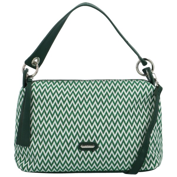 Trendy dámská textilní kabelka na rameno Radima, zelená