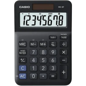 Casio MS 8 F černá / Stolní kalkulačka s výpočtem DPH / osmimístná (MS 8 F)