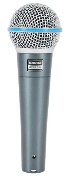 Shure BETA 58A šedá / dynamický mikrofon / XLR / 50 - 16000 Hz (BETA58A)