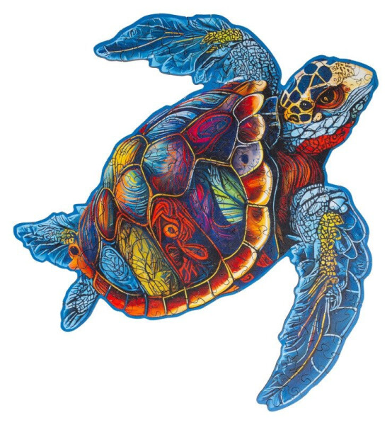 Dřevěné puzzle - Želva