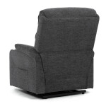 Polohovací křeslo, elektrické kabelové ovládání, šedá, látka, TV-S8348 GREY2