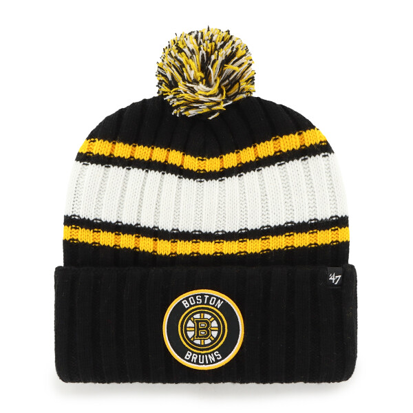 47 Brand Pánská zimní čepice Boston Bruins NHL Plateau ’47 Cuff Knit
