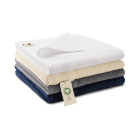 Velký unisex ručník Organic (GOTS) (bílý) 70 x 140 cm