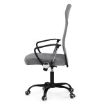 Kancelářská židle, houpací mechanismus, šedá látka, KA-W3109 GREY