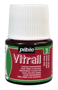Barva na sklo Pébéo Vitrail - 31 starorůžová