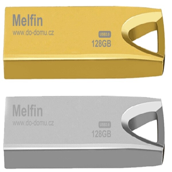 USB Flash Disk Melfin 128GB stříbrná