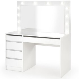 Toaletní Stůl Konsola Hollywood Xl Bílý