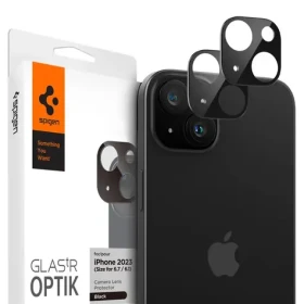 Spigen Glass tR Optik 2 Pack ochranné sklo na fotoaparát pro Apple iPhone 15/15 Plus černá (AGL06917)