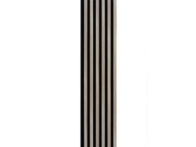 Akustický panel – Černá / dub sonoma 270 × 30 cm