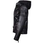 Dámská Kožená Bunda MC Collection LH3 AllBlack Brixton Černá Velikost: 5XL
