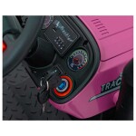 Mamido Dětský elektrický traktor GROW 1804 24V růžový