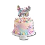 Dortisimo Zápich do dortu Happy Birthday s motýlky (1 ks)