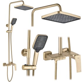 REA - Sprchový set JOE Brush Gold REA-P5656