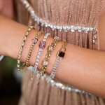 ELENYS Pink Amour – pozlacený náramek 18K žluté zlato Délka náramku: 17,5 + 5 cm / max. 22,5 cm