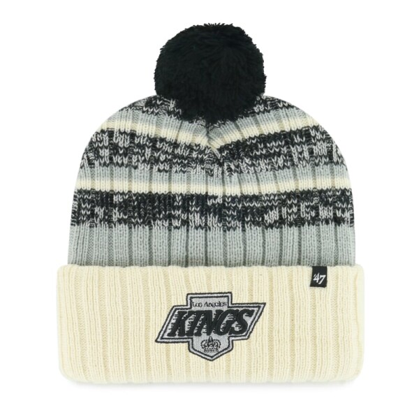 47 Brand Pánská Zimní Čepice Los Angeles Kings Vintage Tavern 47 CUFF KNIT Natural