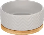 Flamingo Bianco Keramická miska pro psy šedá 990ml (FLA-522987)