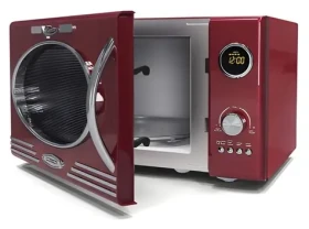 Melissa Mikrovlnná trouba s grilem metalická červená / 800 W / 23 l / 12 programů / 5 úrovní výkonu / 60min časovač (16330129)