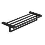 KLUDI - Vela C Držák ručníku s poličkou, délka 60 cm, matná černá 3198939