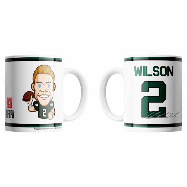 Hrnek New York Jets NFL Zach Wilson #2 Emoji NFLPA Jumbo (440 ml)