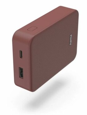 Hama Colour 10 červená / Powerbanka / 10000 mAh / 1x USB-C / 1x USB-A / 5V / 3A (201714-H)