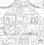 Symphony of Cute Animals, antistresové omalovánky z Japonska, Kanoko Egusa