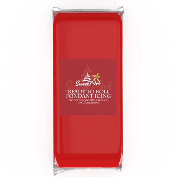 SweetArt potahovací a modelovací hmota vanilková Red (1 kg)