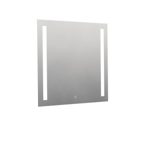 Naturel - Hranaté zrcadlo 80x70 cm s LED osvětlením, topná fólie, senzor s nastavitelnou teplotou 2700-6500K, IP44 ZIL8070TLEDS ZIL8070TLEDS