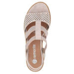 Pohodlné sandály na podpatku Remonte W RKR667 rose gold 38