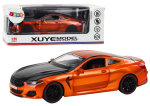 Mamido Sportovní kovové auto s třecím pohonem a otevíracími prvky 1:24 oranžové