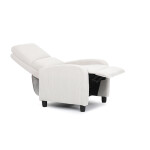 TV a relaxační křeslo, manuální polohování push back, potah manšestrová béžová látka