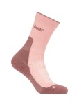 Dámské merino turistické ponožky ICEBREAKER Wmns Hike+ Light Crew, Blush/Summit velikost: 41-43 (L)