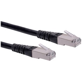 Roline 21.15.1365 RJ45 síťové kabely, propojovací kabely CAT 6 S/FTP 5.00 m černá dvoužilový stíněný 1 ks