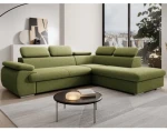 Rohová sedačka Viera, salátově zelená látka, pravý roh