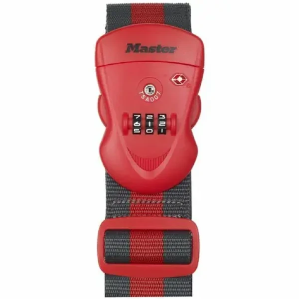 Master Lock 4702EURDRED Popruh na zavazadlo TSA kombinační (4702EURDRED)