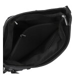 Trendy dámská koženková crossbody kabelka Zeta, černá new