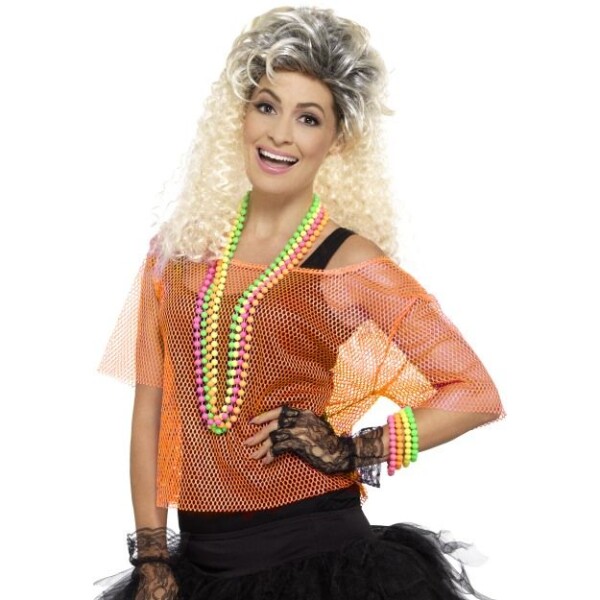 Smiffys.com Síťované tričko - oranžové Velikost: S/M