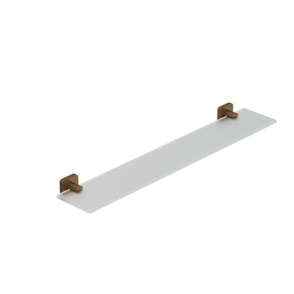 KLUDI - Vela S Polička, délka 60 cm, sklo/kartáčovaný bronz 25973N1