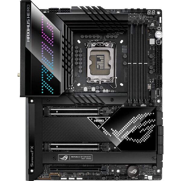 ASUS ROG MAXIMUS Z690 HERO / Z690 / LGA 1700 / 4x DDR5 / PCIEx16 / 1x 2.5GLAN / Wi-Fi / ATX (90MB18E0-M0EAY0)