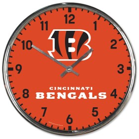 Hodiny Cincinnati Bengals NFL Chrome Team Design