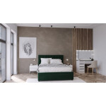 Čalouněná postel Wolfgang 160x200, šedá, bez matrace