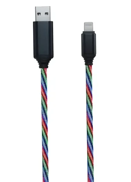 2GO Tricolor / Nabíjecí a datový kabel / USB - Lightning / LED podsvícení / 1 m (797147)