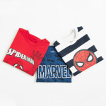 Tričko s krátkým rukávem Spiderman 3 ks -mix - 92 MIX