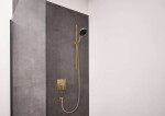 HANSGROHE - Rainfinity Set sprchové hlavice, tyče a hadice, 3 proudy, EcoSmart, kartáčovaný bronz 28746140