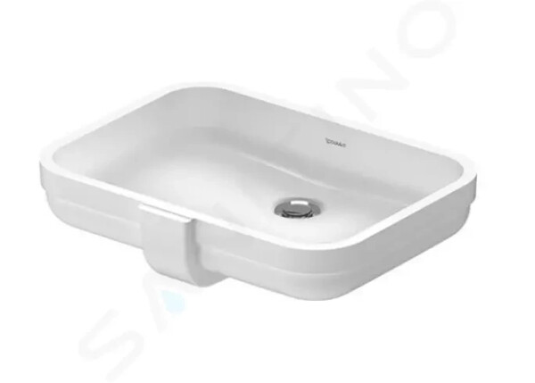 DURAVIT - Soleil by Starck Umyvadlo 490x350 mm, zápustné, s přepadem, bez otvoru pro baterii, bílá 0397490060