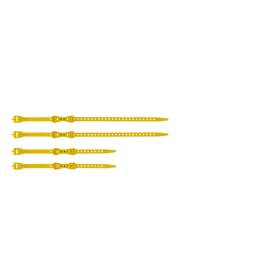 SEA TO SUMMIT Stretch-Loc Mini Strap Set - 4 ks barva: Sulphur