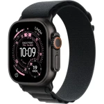 Apple Watch Ultra 3 (2025) GPS+Cellular 49mm Černé titanové tělo - Černý alpský tah (L) / 165-210mm (MF0X4QC/A)