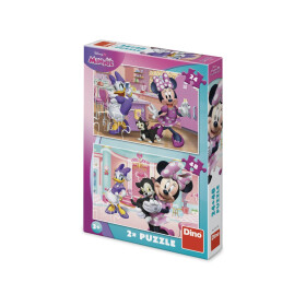 Puzzle Minnie a Figaro 24+48 dílků